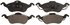 ZD816 by WAGNER - QuickStop Ceramic Disc Brake Pad Set