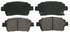 ZD822 by WAGNER - QuickStop Ceramic Disc Brake Pad Set