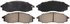 ZD830A by WAGNER - QuickStop Ceramic Disc Brake Pad Set