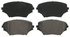 ZD862 by WAGNER - QuickStop Ceramic Disc Brake Pad Set