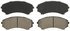 ZD867 by WAGNER - QuickStop Ceramic Disc Brake Pad Set