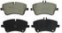 ZD872 by WAGNER - QuickStop Ceramic Disc Brake Pad Set