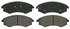 ZD887 by WAGNER - QuickStop Ceramic Disc Brake Pad Set