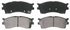 ZD889 by WAGNER - QuickStop Ceramic Disc Brake Pad Set