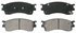 ZD893 by WAGNER - QuickStop Ceramic Disc Brake Pad Set