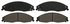 ZD921 by WAGNER - QuickStop Ceramic Disc Brake Pad Set