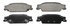 ZD922A by WAGNER - QuickStop Ceramic Disc Brake Pad Set