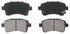 ZD937 by WAGNER - QuickStop Ceramic Disc Brake Pad Set