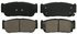 ZD954 by WAGNER - QuickStop Ceramic Disc Brake Pad Set