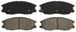 ZD955 by WAGNER - QuickStop Ceramic Disc Brake Pad Set