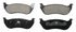 ZD981A by WAGNER - QuickStop Ceramic Disc Brake Pad Set