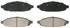 ZD997 by WAGNER - QuickStop Ceramic Disc Brake Pad Set