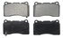 ZX1001A by WAGNER - QuickStop Semi-Metallic Disc Brake Pad Set