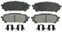 ZX1004 by WAGNER - QuickStop Semi-Metallic Disc Brake Pad Set