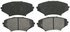 ZX1009 by WAGNER - QuickStop Semi-Metallic Disc Brake Pad Set