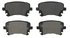 ZX1018 by WAGNER - QuickStop Semi-Metallic Disc Brake Pad Set