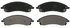 ZX1019A by WAGNER - QuickStop Semi-Metallic Disc Brake Pad Set