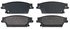 ZX1020A by WAGNER - QuickStop Semi-Metallic Disc Brake Pad Set