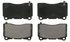 ZX1050 by WAGNER - QuickStop Semi-Metallic Disc Brake Pad Set