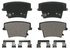 ZX1057B by WAGNER - QuickStop Semi-Metallic Disc Brake Pad Set