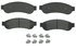 ZX1067 by WAGNER - QuickStop Semi-Metallic Disc Brake Pad Set