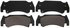 ZX1085A by WAGNER - QuickStop Semi-Metallic Disc Brake Pad Set