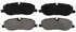 ZX1098 by WAGNER - QuickStop Semi-Metallic Disc Brake Pad Set