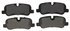 ZX1099 by WAGNER - QuickStop Semi-Metallic Disc Brake Pad Set