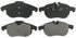 ZX1106 by WAGNER - QuickStop Semi-Metallic Disc Brake Pad Set