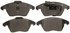 ZX1107 by WAGNER - QuickStop Semi-Metallic Disc Brake Pad Set