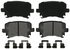 ZX1108 by WAGNER - QuickStop Semi-Metallic Disc Brake Pad Set