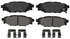 ZX1114 by WAGNER - QuickStop Semi-Metallic Disc Brake Pad Set