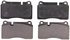 ZX1129 by WAGNER - QuickStop Semi-Metallic Disc Brake Pad Set