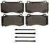 ZX1149 by WAGNER - QuickStop Semi-Metallic Disc Brake Pad Set