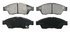 ZX1195 by WAGNER - QuickStop Semi-Metallic Disc Brake Pad Set