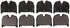 ZX1231 by WAGNER - QuickStop Semi-Metallic Disc Brake Pad Set