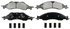 ZX1278 by WAGNER - QuickStop Semi-Metallic Disc Brake Pad Set