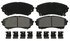 ZX1331A by WAGNER - QuickStop Semi-Metallic Disc Brake Pad Set