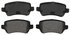 ZX1362 by WAGNER - QuickStop Semi-Metallic Disc Brake Pad Set