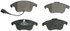 ZX1375 by WAGNER - QuickStop Semi-Metallic Disc Brake Pad Set