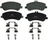 ZX1406 by WAGNER - QuickStop Semi-Metallic Disc Brake Pad Set