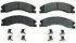 ZX1411 by WAGNER - QuickStop Semi-Metallic Disc Brake Pad Set