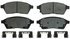 ZX1422 by WAGNER - QuickStop Semi-Metallic Disc Brake Pad Set