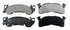 ZX153 by WAGNER - QuickStop Semi-Metallic Disc Brake Pad Set