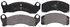 ZX199 by WAGNER - QuickStop Semi-Metallic Disc Brake Pad Set