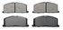 ZX242 by WAGNER - QuickStop Semi-Metallic Disc Brake Pad Set