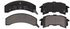 ZX262 by WAGNER - QuickStop Semi-Metallic Disc Brake Pad Set