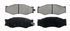 ZX266A by WAGNER - QuickStop Semi-Metallic Disc Brake Pad Set