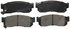 ZX275 by WAGNER - QuickStop Semi-Metallic Disc Brake Pad Set