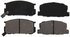 ZX282 by WAGNER - QuickStop Semi-Metallic Disc Brake Pad Set